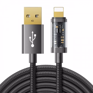 USB kabelis Joyroom S-UL012A20 melns Lightning 200cm (līdz 20W)