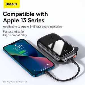 Baseus portatīvais lādētājs 20000mAh Qpow Pro - USB + Type C - PD 22,5W ar Type C kabeli (PPQD060301) melna