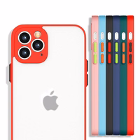 Milky apvalks silikona elastīgs caurspīdīgs apvalks Xiaomi Redmi Note 10 / Redmi Note 10S sarkans