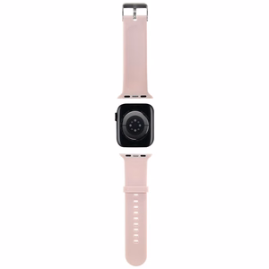 KARL LAGERFELD РЕМЕШОК KLAWMSLKCNP APPLE WATCH 38/40/41MM розовый/розовый РЕМЕШОК 3D RUBBER KARL&CHOUPETTE HEADS