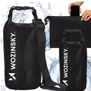 Wozinsky WWK-30 ūdensizturīga soma SUP kajakam 30 l - melna