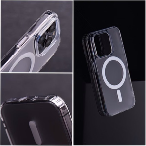 FROST MAG COVER viedtālruņa apvalks, saderīgs ar MagSafe, paredzēts SAMSUNG S25 Edge, matēti caurspīdīgā krāsā