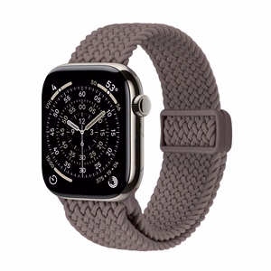 Crong Wave Band pīta Apple Watch siksniņa, 44/45/46/49 mm, brūna