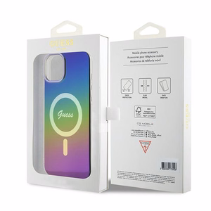 Guess IML Varavīksnes Magnētiskais viedtālruņa apvalks iPhone 15 Plus / 14 Plus 6.7" - daudzkrāsains
