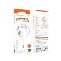 Borofone austiņas BM90 Miller ar mikrofonu baltas