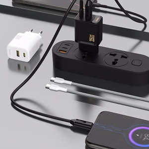 Dudao A27MaxCEU PD QC 35W USB-A USB-C Wall Lādētājs with USB-C Kabelis - Melns