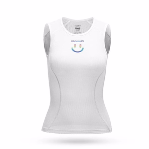 Rockbros YDBX001 sieviešu ātri žūstošs riteņbraukšanas krekls bez piedurknēm XL / XXL - balta