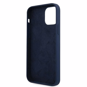 Guess GUHCP12MLSVSBL iPhone 12/12 Pro 6.1" zils/zils cietais apvalks Script Vintage