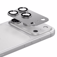 Benks rūdītais stikls Glass Warrior metāla integrēts lēcas aizsargs (C069) Iphone 17 Pro (3 lēcas) balta