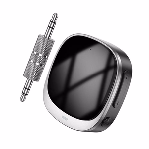 AUX Bluetooth adapteris Jack 3,5 mm Hoco ar displeju E80 melns