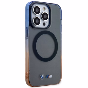 Apvalks BMW BMHMP14XHTGE iPhone 14 Pro Max 6.7" pelēks/pelēks cietais apvalks Gradients Buferis MagSafe