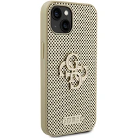 Guess Perforēts 4G Glitter Viedtālruņa apvalks iPhone 15 - zelts
