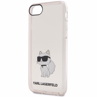 Karl Lagerfeld KLHCI8HNCHTCP iPhone 7/8/ SE 2020 / SE 2022 rozā/rozā cietais apvalks Ikonik Choupette