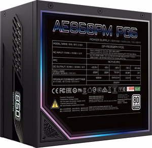 Gigabyte Aorus Elite Platinum ATX 3.1 850W barošanas bloks