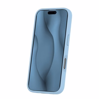 Silikona Thin Mag maciņš for iPhone 16 6,1" gaiši zils