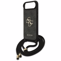 Guess 4G Big Logo Cord Stap soma pāri plecam viedtālrunim iPhone Air - melns