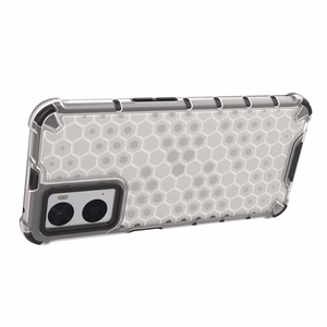 Šūnveida apvalks bruņots pārklājums ar gēla rāmi Oppo A76 / Oppo A36 / Realme 9i Caurspīdīgs