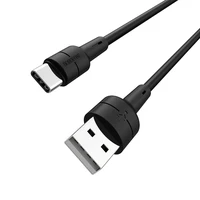 USB kabelis Borofone BX30 Type-C 1.0m silikona melns