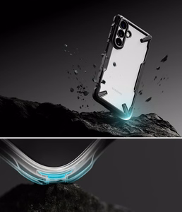 Ringke Fusion X Maciņš for Samsung Galaxy S26+ - caurspīdīgs melns