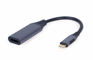 Cablexpert A-USB3C-HDMI-01 video kabeļa adapteris 0.15 m USB Type-C pelēks