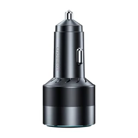 Choetech 63W Dual USB-C 45w + USB-A 18w ātrais auto lādētājs (melns)