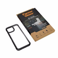 PanzerGlass ClearCase iPhone 13 Mini 5.4" melns Antibacterial Military grade SilverBullet 0318