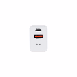 Maxlife MXTC-13-20AC PD QC lādētājs 1x USB-C 1x USB 20W balts