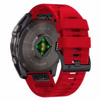 Tech-Protect Silikona līnijas siksna Garmin Fenix 5X / 5X Plus / 6X / 6X Pro / 7X / 8 (51 mm) - sarkans