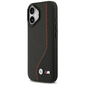 BMW M Carbon Line & Logo MagSafe viedtālruņa apvalks iPhone 17 - sarkans