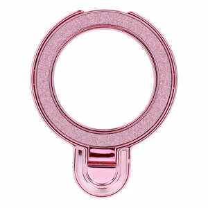 Tālruņa statīvs CIRCLE GLITTER – lipīgs – rozā