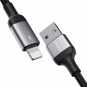Joyroom Extraordinary Series A10 USB-A / Lightning 2.4A kabelis 1.2 m - melns