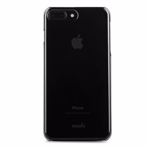 Moshi XT īpaši plāns caurspīdīgs cietais vāciņš iPhone 8 Plus / 7 Plus, “Stealth Black” krāsā