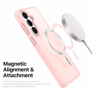 Futrālis Dux Ducis Yind MagSafe Samsung S942 S26 rozā krāsā