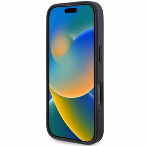 BMW M perforētā trīskrāsu līnija Magnētiskais apvalks iPhone 16 Pro - melns