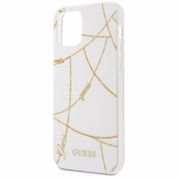Guess Gold Chain Collection viedtālruņa apvalks iPhone 12 Pro Max 6.7" - balta