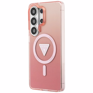 GUESS maciņš for SAMSUNG S26 Ultra GUHMS26LHGTMLCGP (Magnetic IML Gradient Triangle) rozā