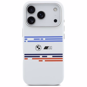 BMW M Silicon Horizontal Line MagSafe macins iPhone 17 Pro - balts