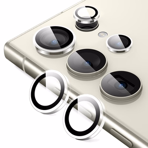 Crong Lens Ring rūdīta stikla kameras objektīvu aizsargs Samsung Galaxy S24 Ultra, caurspīdīgs