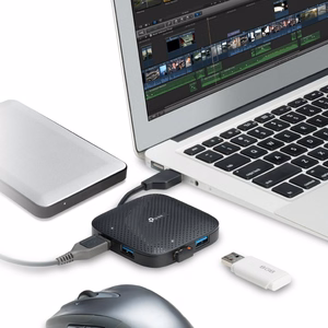 TP-Link UH400 USB 3.2 Gen 1 (3.1 Gen 1) Type-A 5000 Mbit/s melns