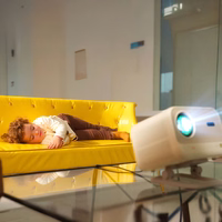 Yaber L2 Plus LCD FullHD 1080p multimediju projektors ar JBL skaļruņiem - bēšs