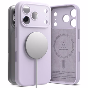 Ringke silikona magnētiskais MagSafe apvalks viedtālrunim iPhone 17 Pro - melns