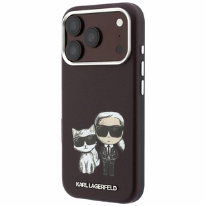 KARL LAGERFELD maciņš IPHONE 18 Pro /17 Pro saderīgs ar MagSafe (Bodies Sketch) (krāsa: bordo)