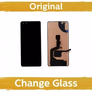LCD displejs saderīgs ar Huawei Mate 40 Pro melns (Atjaunots: China)(bez rāmja versija)