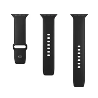 Puro Icon silikona siksniņa Apple Watch 42/44/45/49 mm - melns (2 gab.)