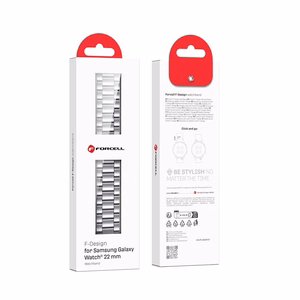 Strap to Samsung Galaxy Watch Forcell F-Design FS06 steel clasp 22 mm silver
