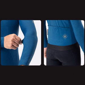 Rockbros YDWT020 Diamond cycling jersey spring/autumn/winter size XXXL - blue