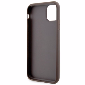 Guess GUHCN61P4SNW iPhone 11 / Xr brūns cietais viedtālruņa apvalks 4G Stripe