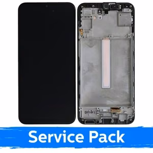 LCD ekrāns saderīgs ar Samsung M346 M34 5G melns ar rāmi (Service Pack)