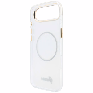 Guess IML Gradient Script Metal MagSafe Maciņš for iPhone Air - balts