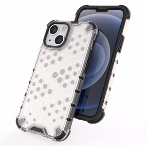 Honeycomb Case броневой чехол с TPU бампером для iPhone 13 mini синий